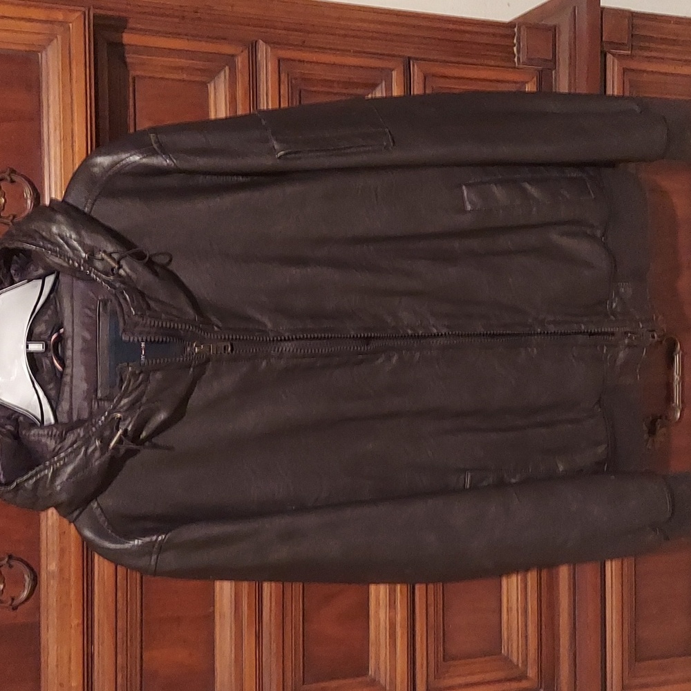 Faux leather jacket